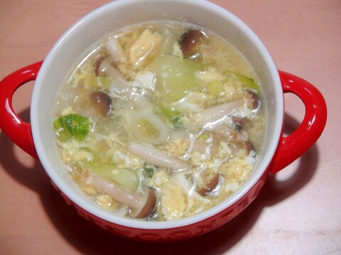 野菜たっぷりの、中華スープ♪(２)